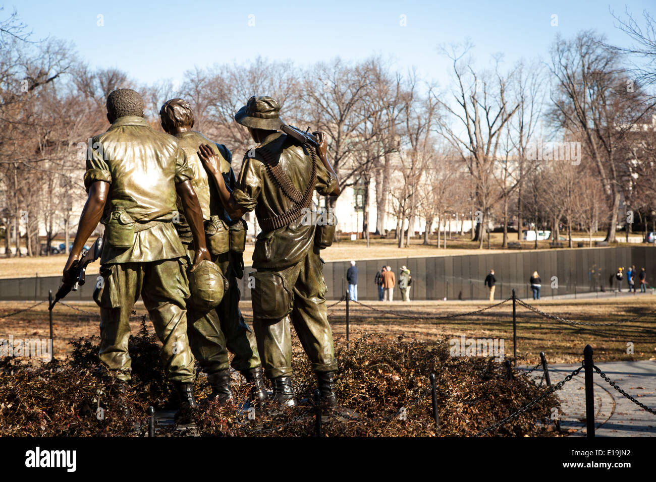 Vietnam War Memorial sur le National Mall, Washington D.C. Banque D'Images