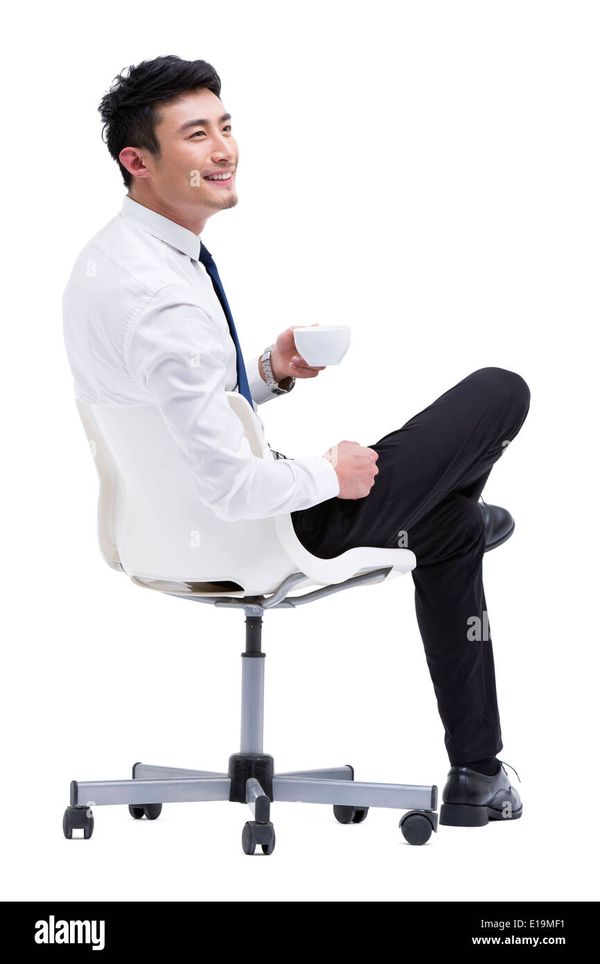 Young Woman drinking coffee Banque D'Images