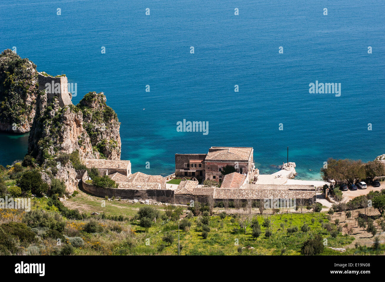 Scopello en Sicile Banque D'Images