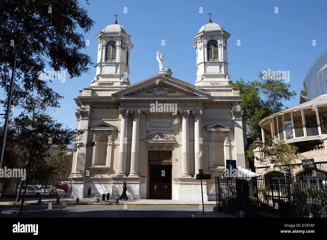 Iglesia angeles Custodios Santiago Chili Banque D'Images