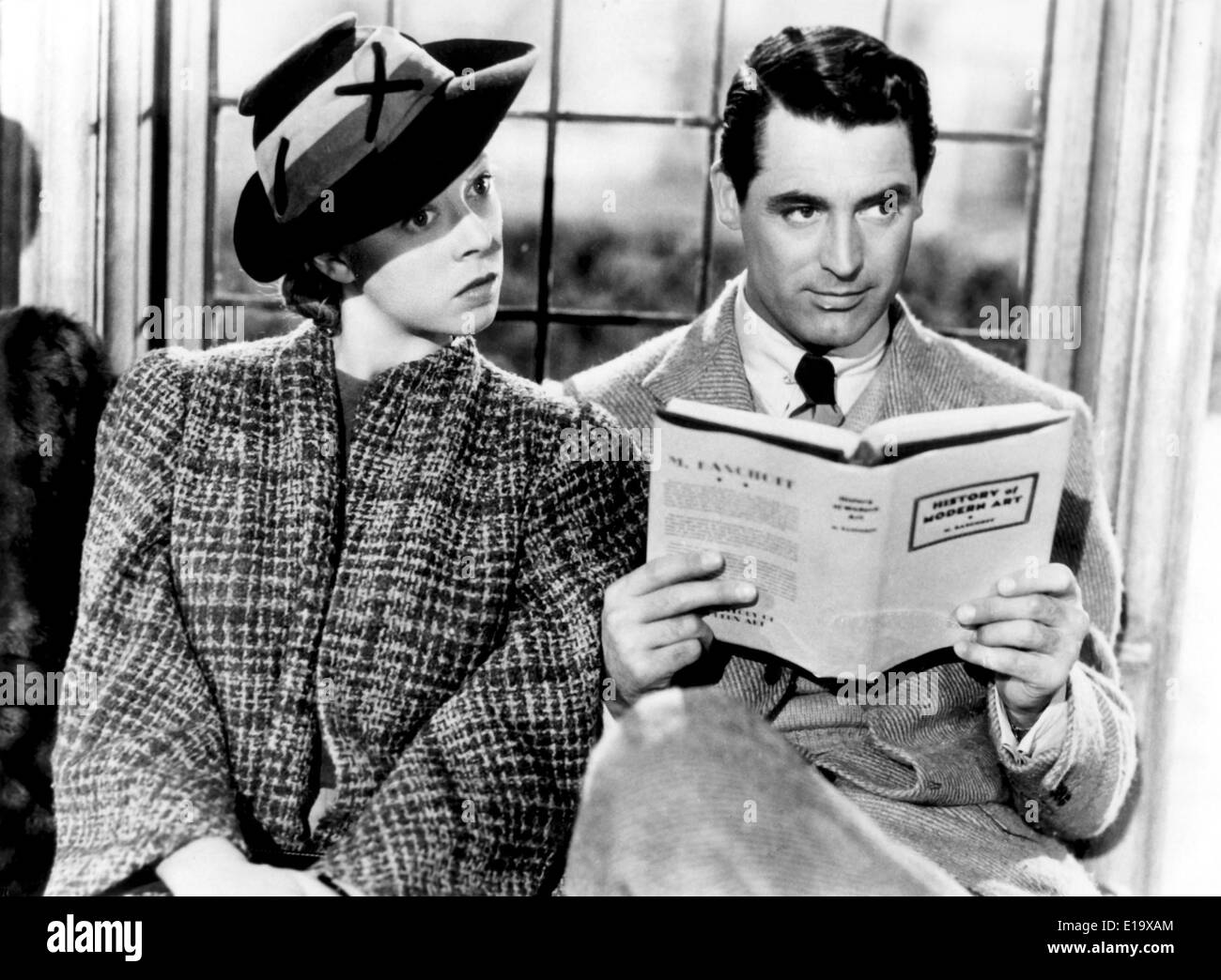 Suspicion - Cary Grant Joan Fontaine - Réalisation : Alfred Hitchcock - 1941 - RKO Radio Pictures Banque D'Images