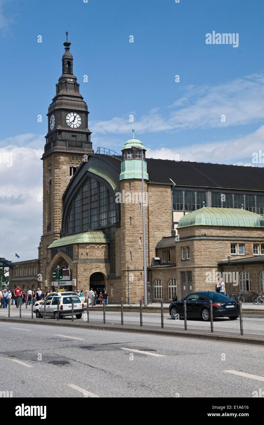 La construction de chemins de fer, Hambourg, Allemagne Banque D'Images