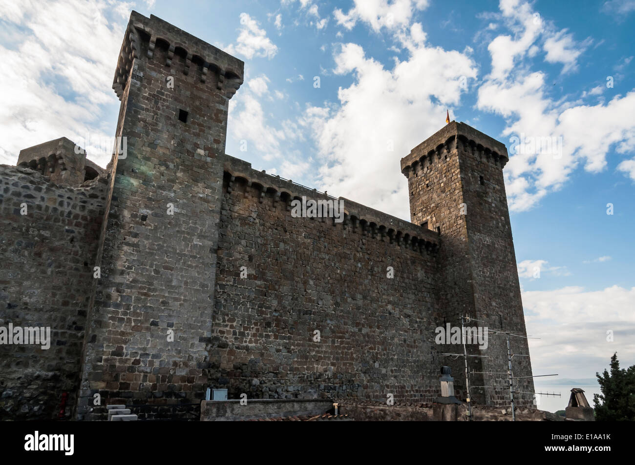 Bâtiments historiques de Bolsena, Italie Banque D'Images