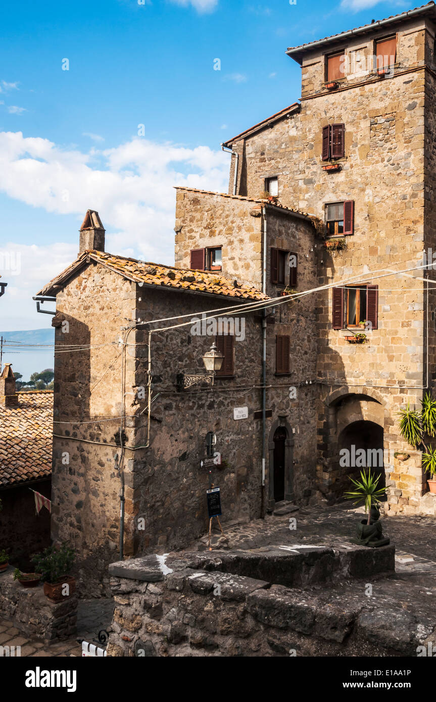 Bâtiments historiques de Bolsena, Italie Banque D'Images