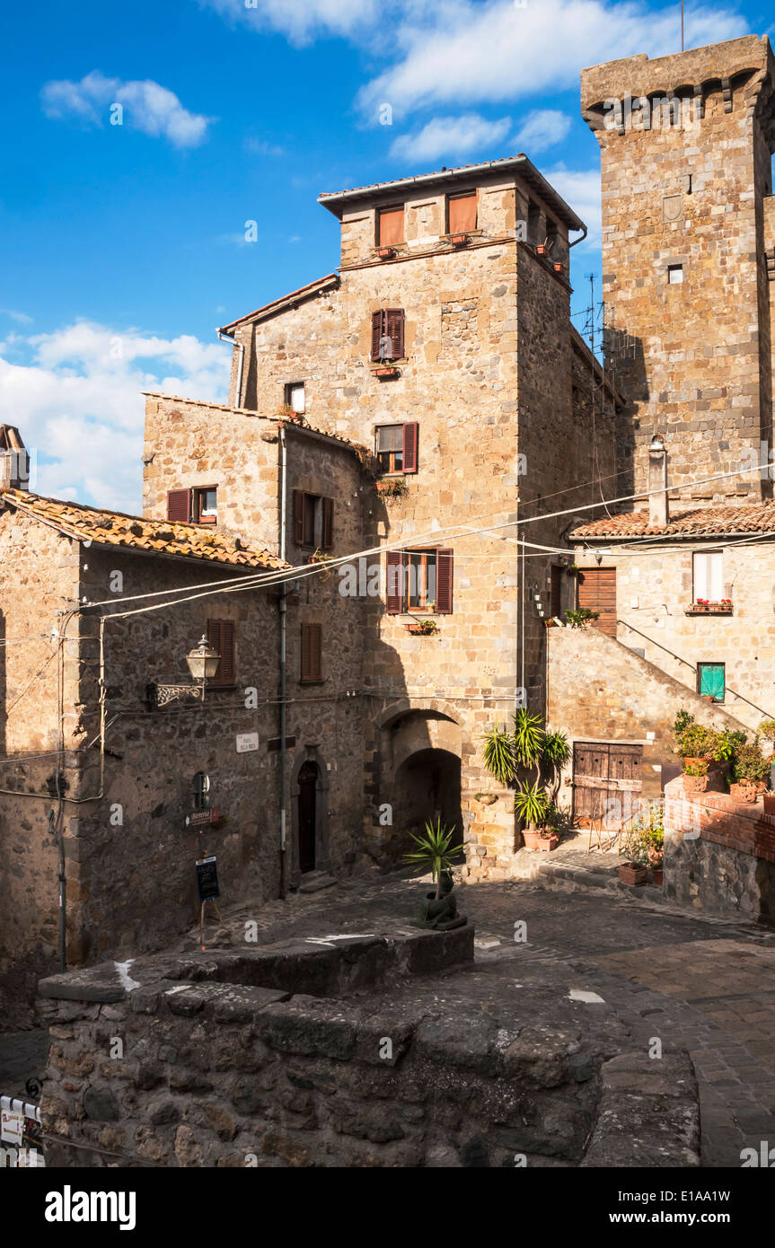 Bâtiments historiques de Bolsena, Italie Banque D'Images