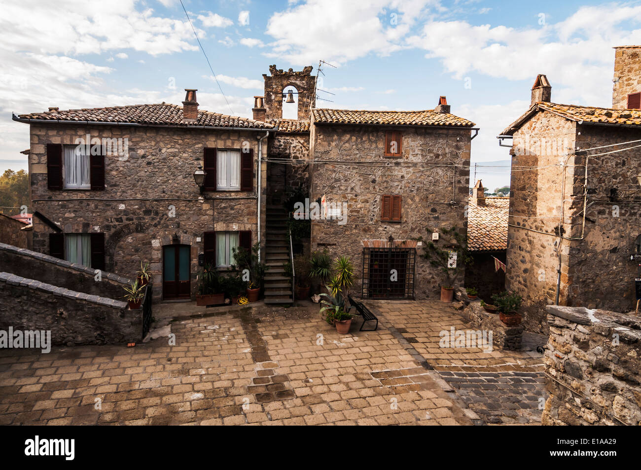 Bâtiments historiques de Bolsena, Italie Banque D'Images