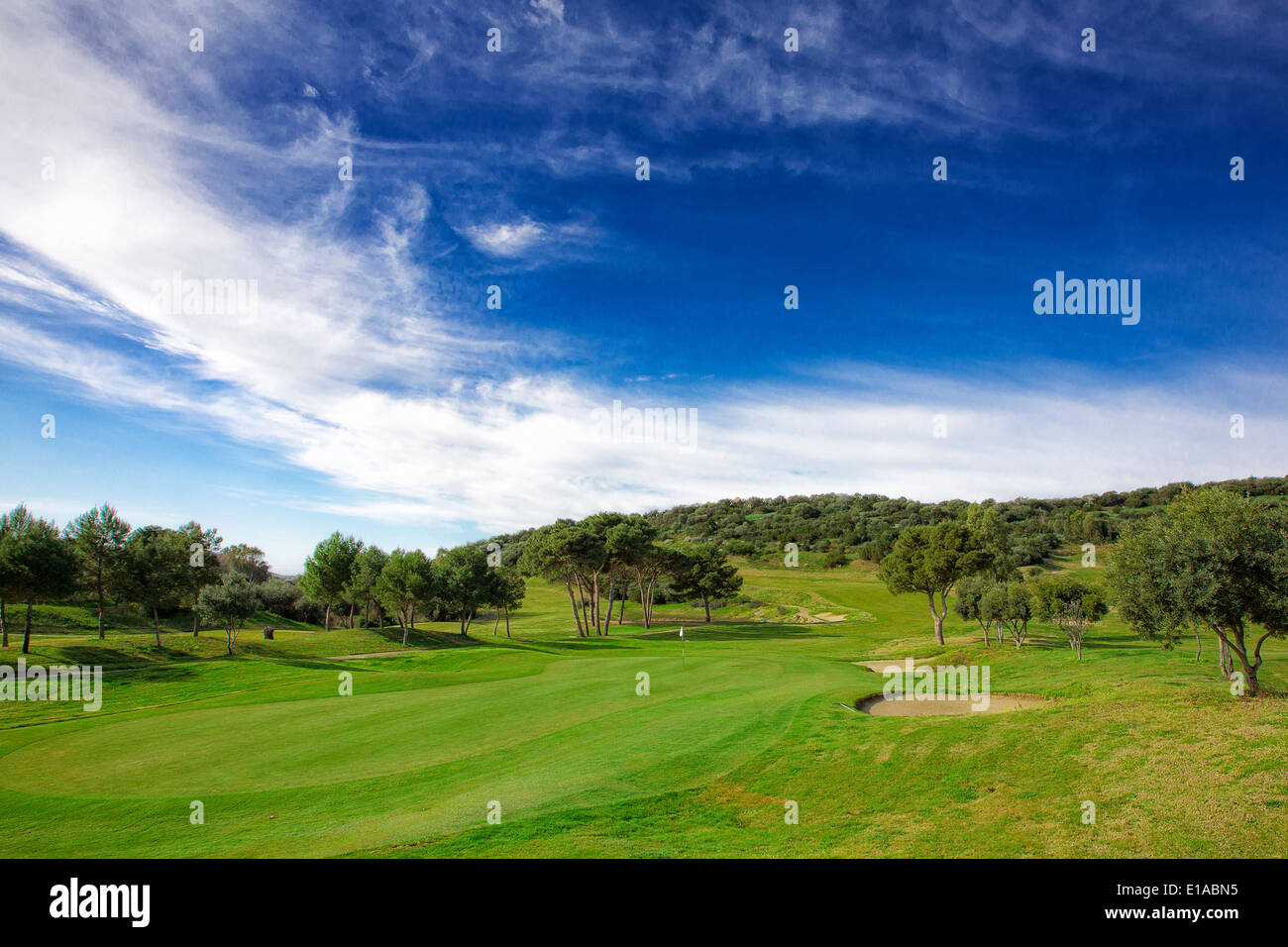 Tanka golf en Sardaigne, Italie Banque D'Images