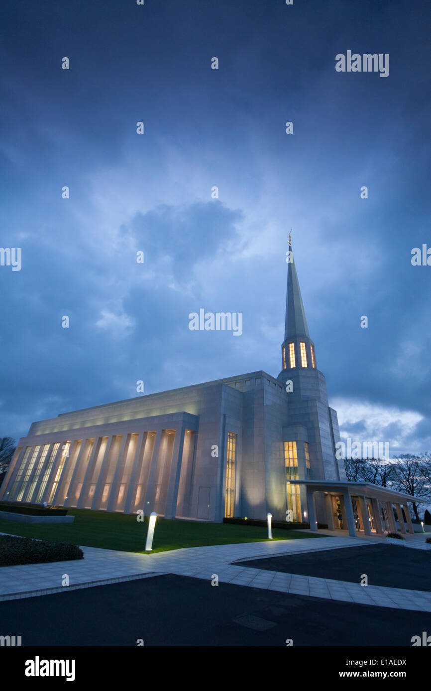 Le Preston Angleterre Temple de l'église de Saints des Derniers Jours. Chorley Lancashire Banque D'Images