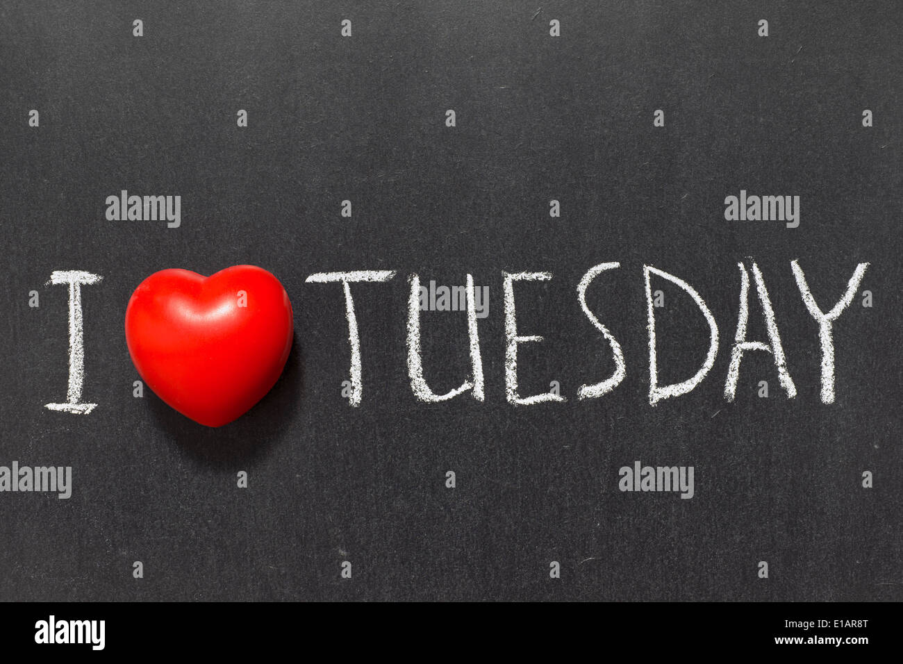 J'adore la phrase mardi noir manuscrites chalkboard Banque D'Images