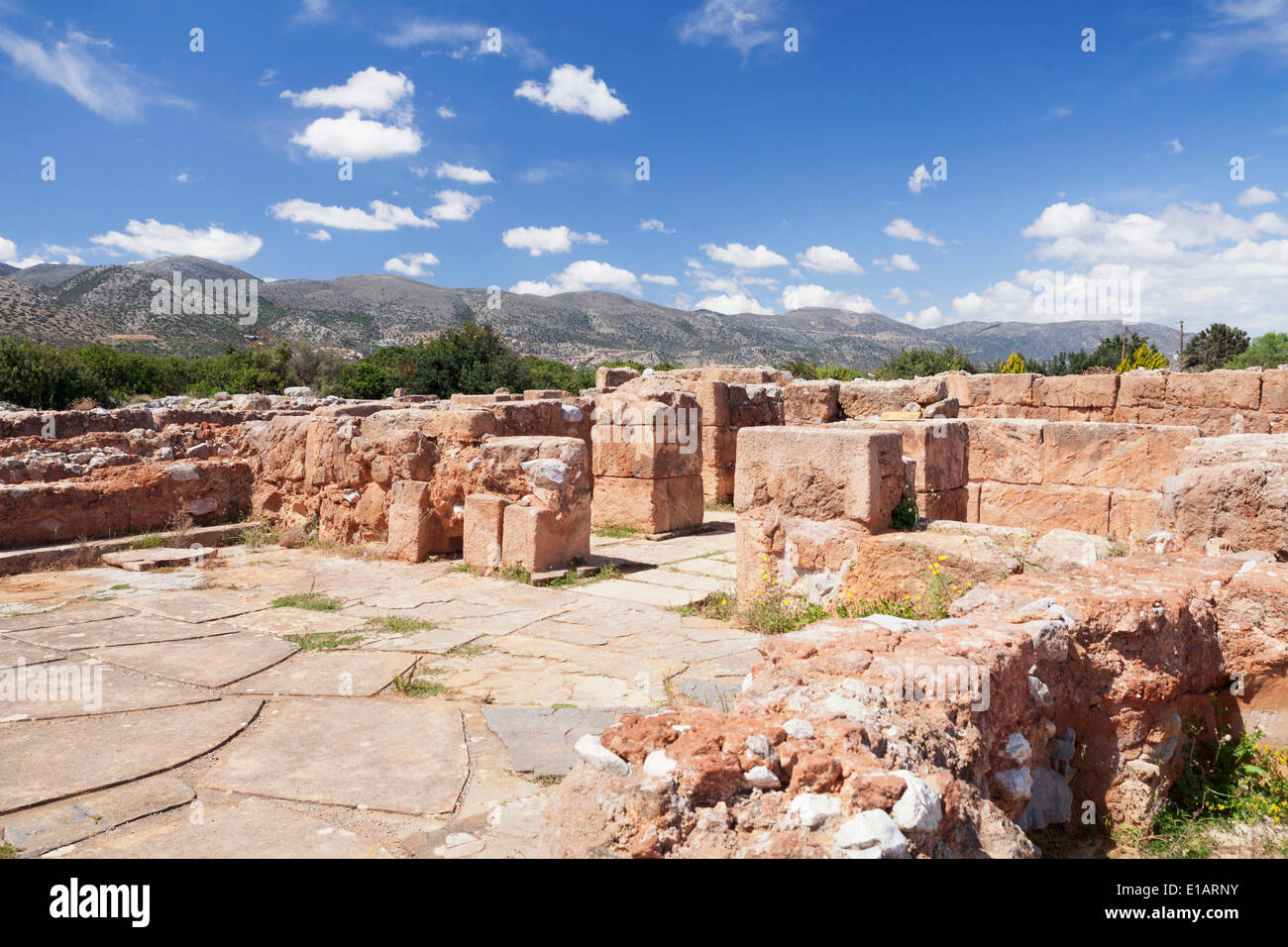 Palais Minoen, site archéologique, Malia, Héraklion, Crète, Grèce Banque D'Images