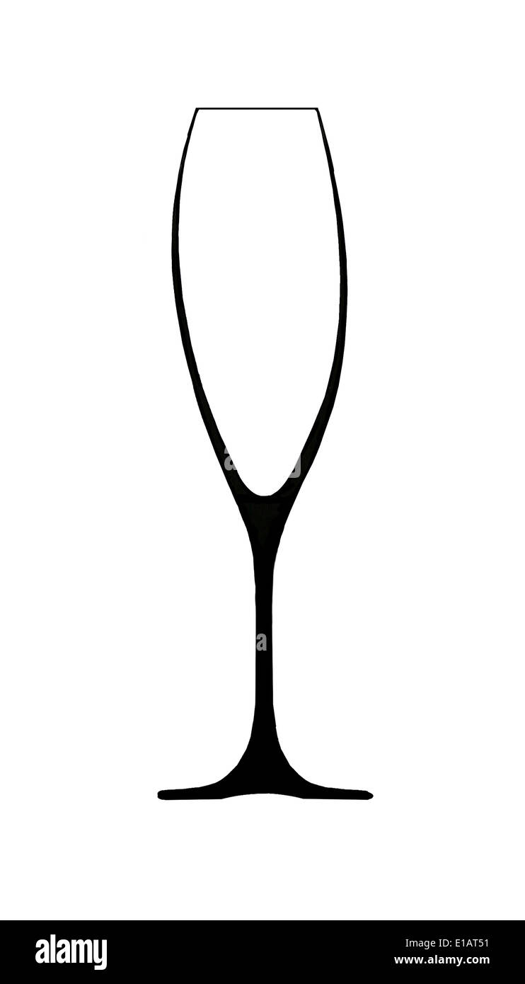 Flûte à Champagne Banque D'Images
