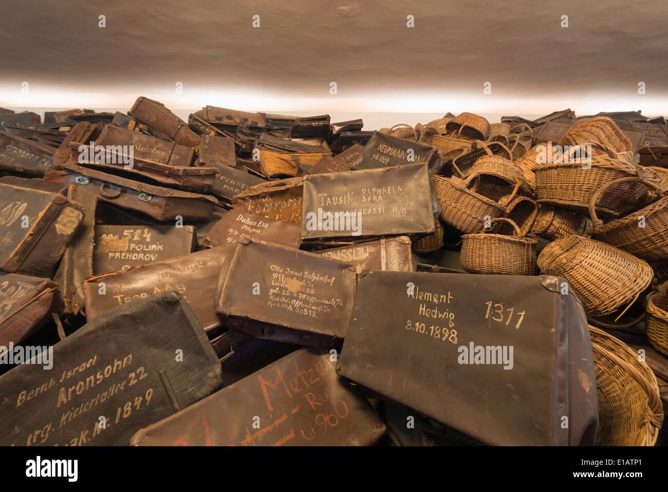 L'Europe, la Pologne, la Silésie, Oswiecim, Auschwitz-Birkenau, Camp allemand nazi de concentration et d'Extermination Camp, museum, l'Unesco Banque D'Images