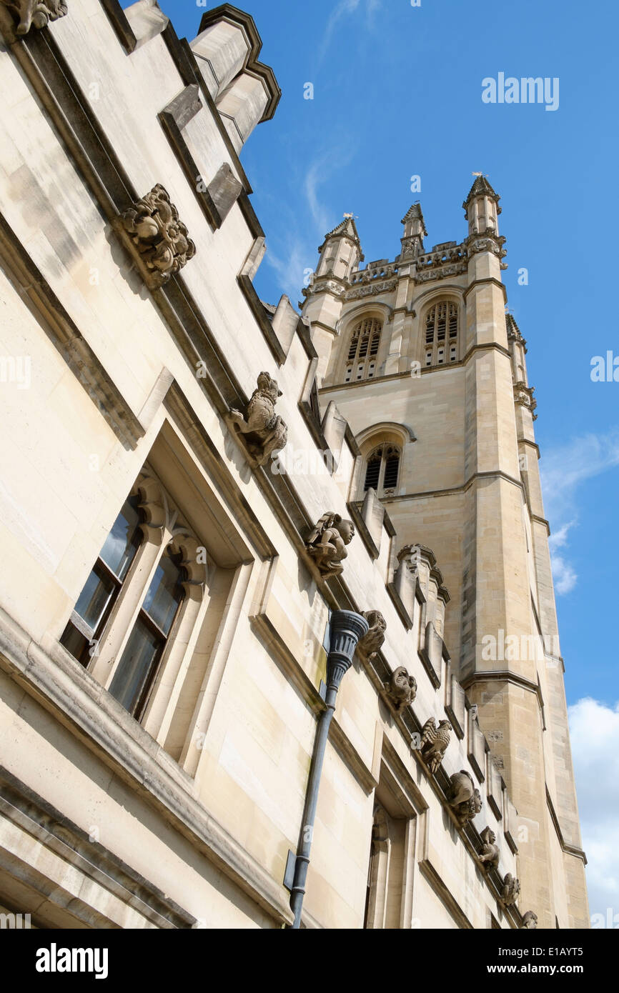 L'Angleterre, Oxford Magdalen College. Grand Tour de la Madeleine est un clocher et est l'une des parties les plus anciennes de l'ordre (1492) Banque D'Images