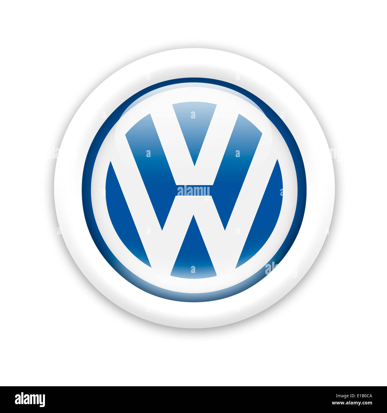 Logo de Volkswagen symbole icône emblème du drapeau Banque D'Images