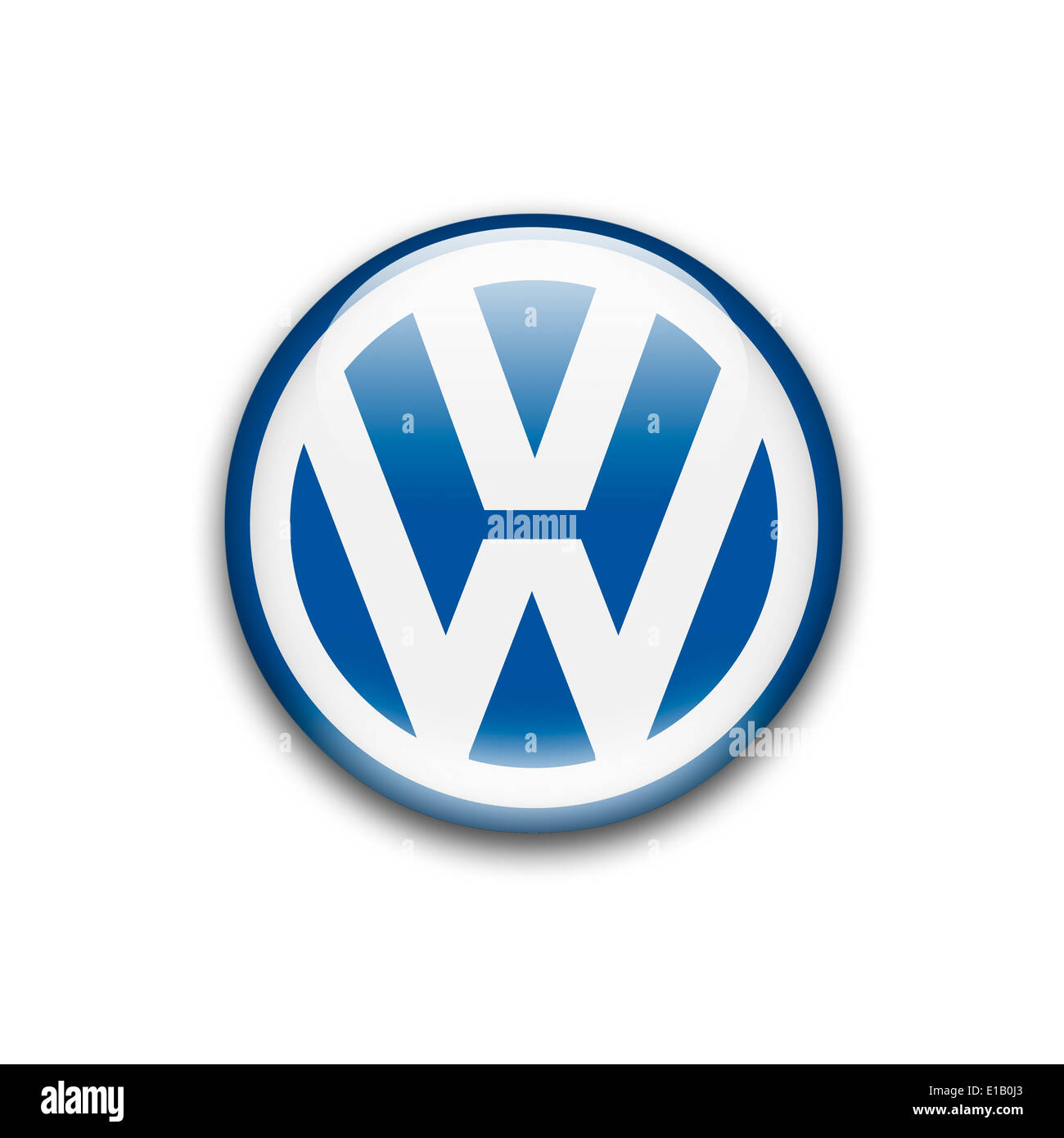 Logo de Volkswagen symbole icône emblème du drapeau Banque D'Images