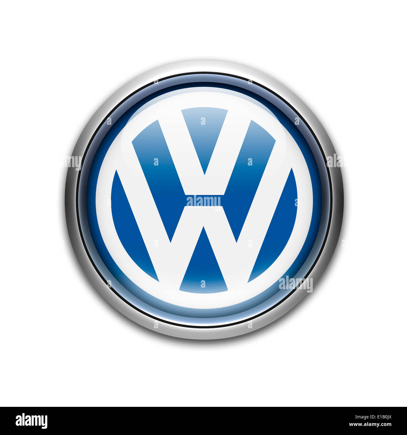 Logo de Volkswagen symbole icône emblème du drapeau Banque D'Images