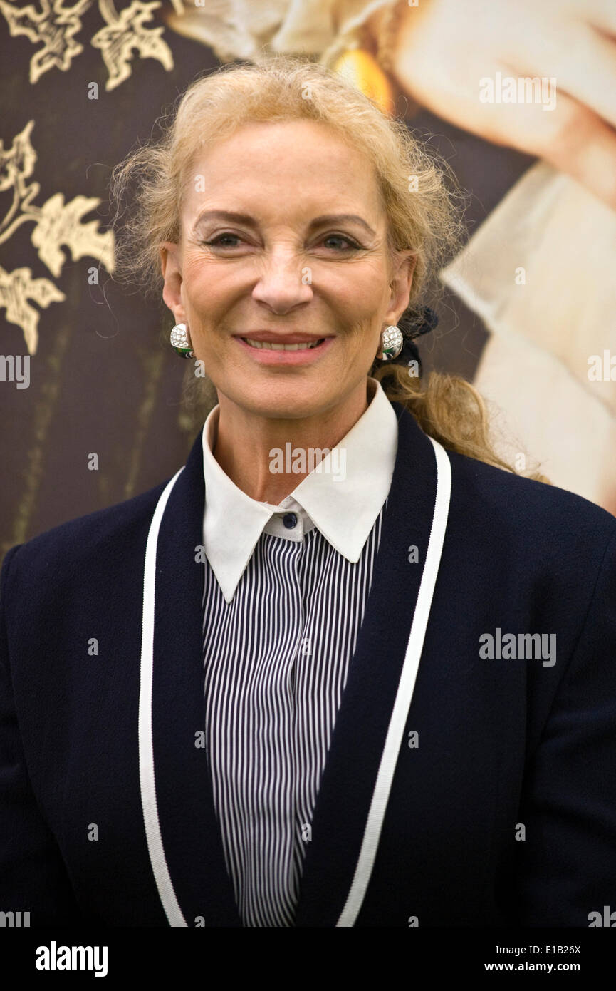 Son Altesse Royale la princesse Michael de Kent parle de son roman "La reine des Quatre Royaumes' au Hay Festival 2014. ©Jeff Morgan Banque D'Images