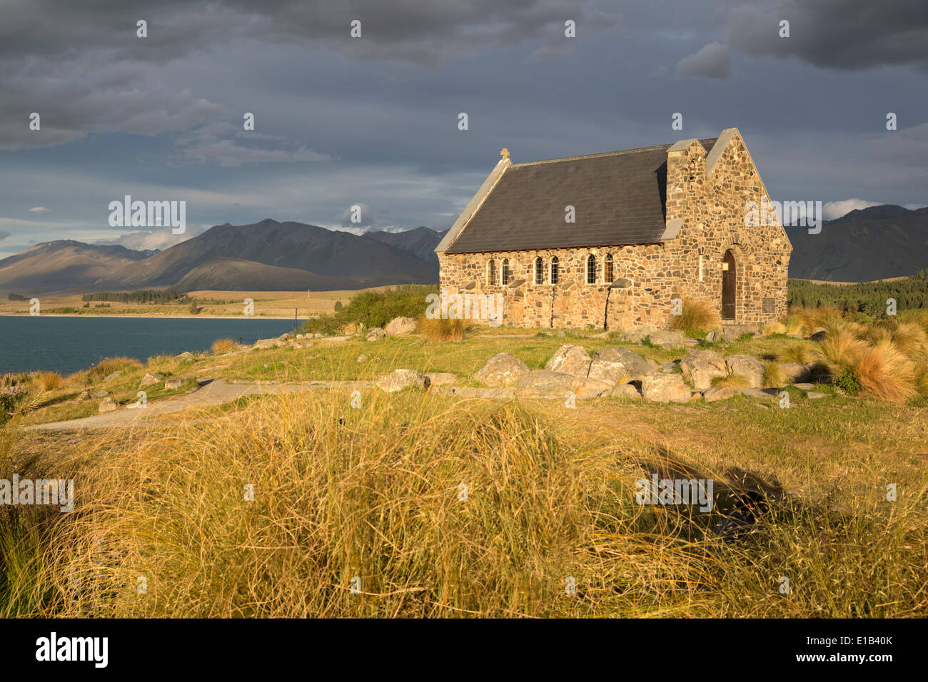 Église du Bon Pasteur à côté de Lake Tekapo Banque D'Images