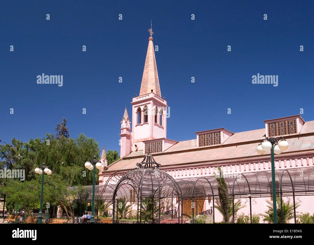 Cathédrale Saint-Jean-Baptiste, Calama, Chili Banque D'Images