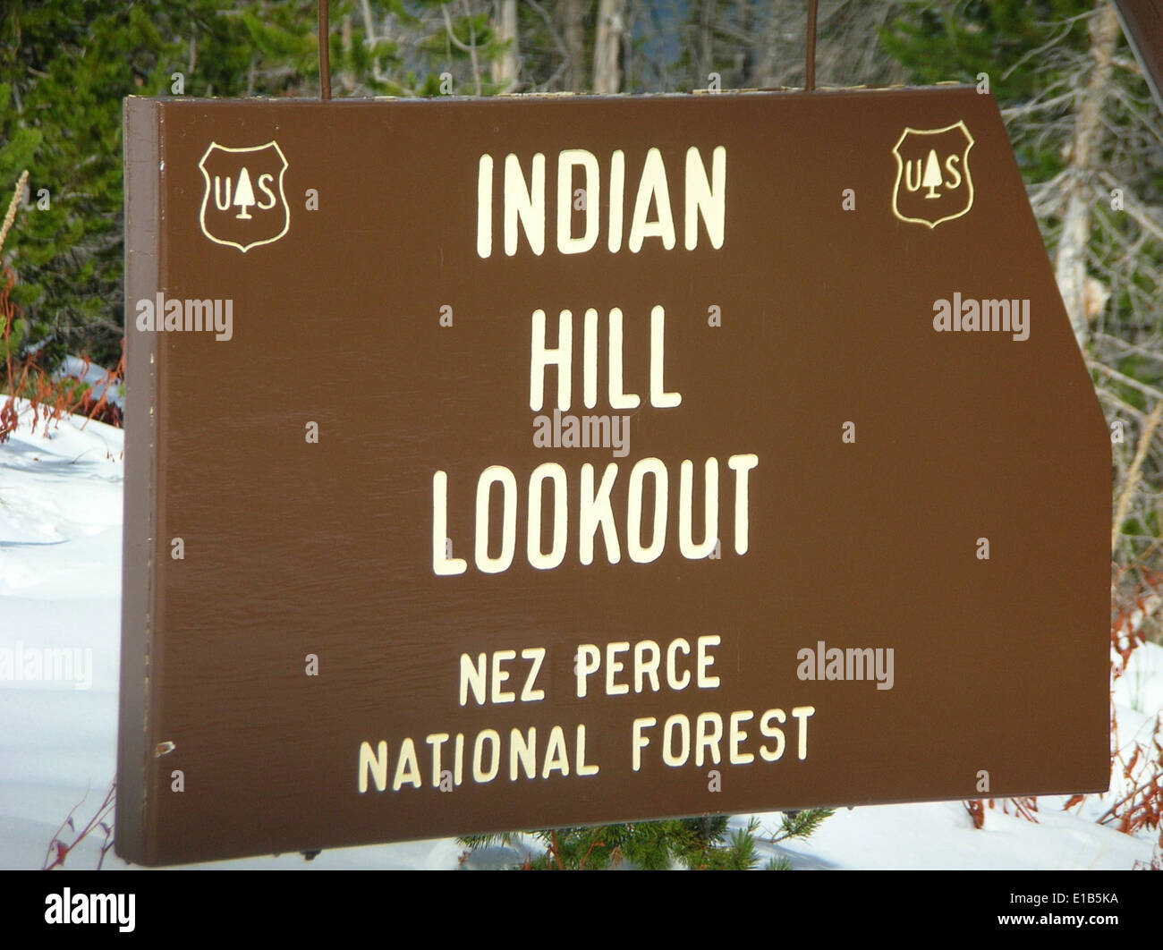 Indian Hill Lookout sign Banque D'Images