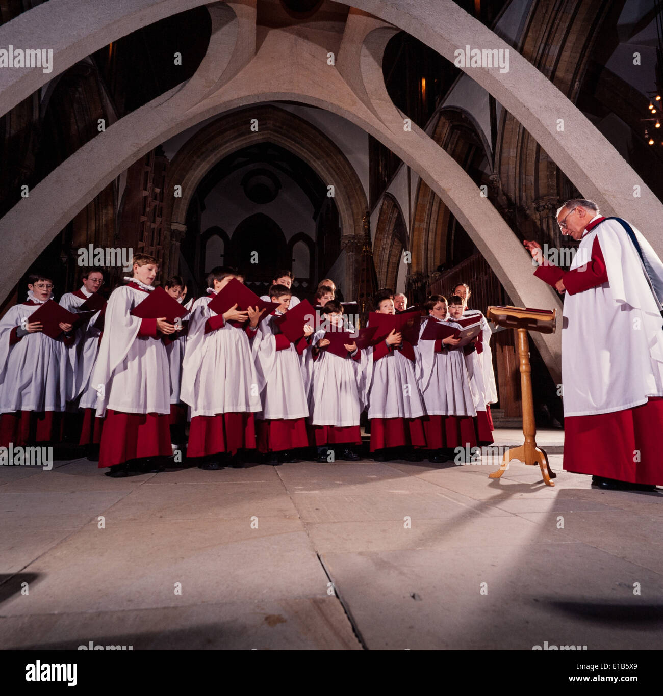 Llandaff Cathedral Choir Banque D'Images
