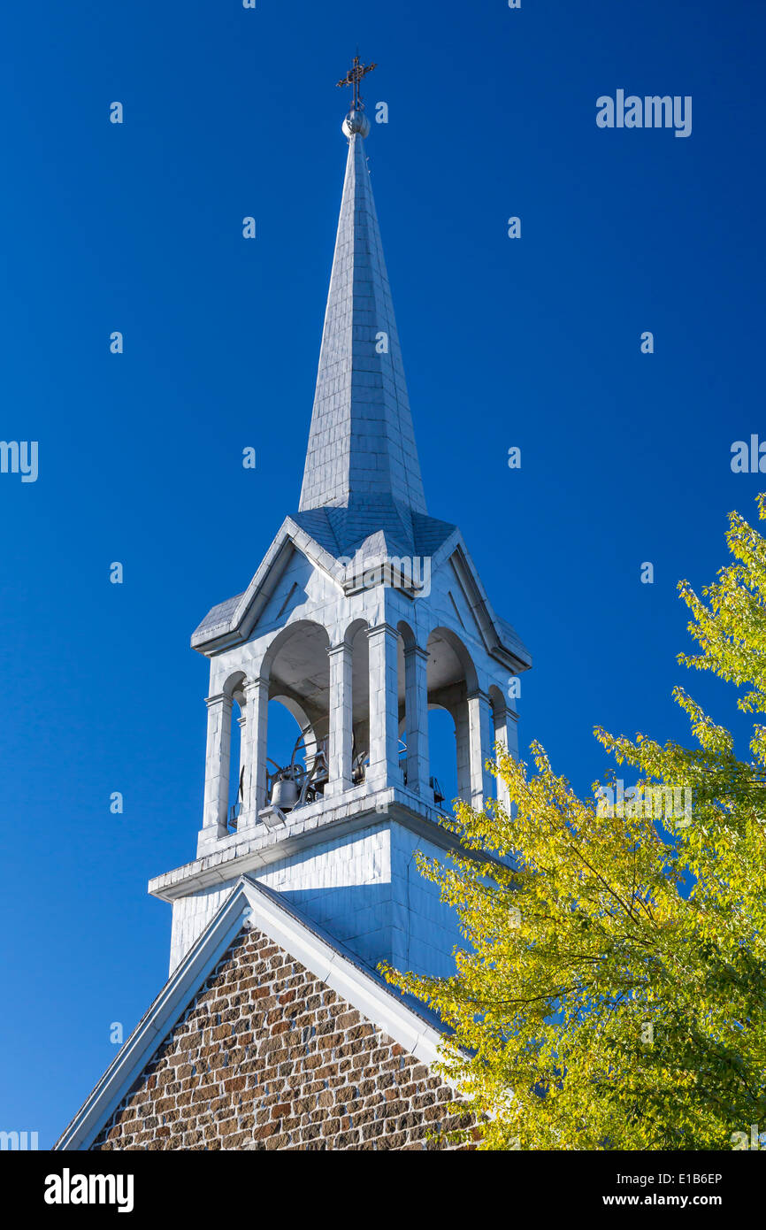 L'Église Saint-jovite à Mont-Tremblant, Québec, Canada. Banque D'Images