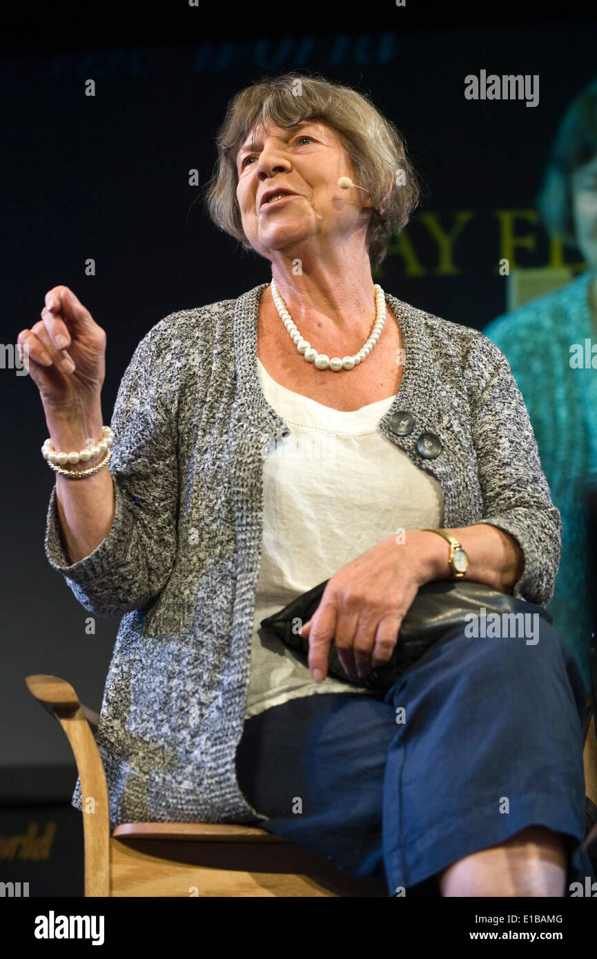Margaret Drabble discuter son premier roman pendant sept ans au Hay Festival 2014. ©Jeff Morgan Banque D'Images