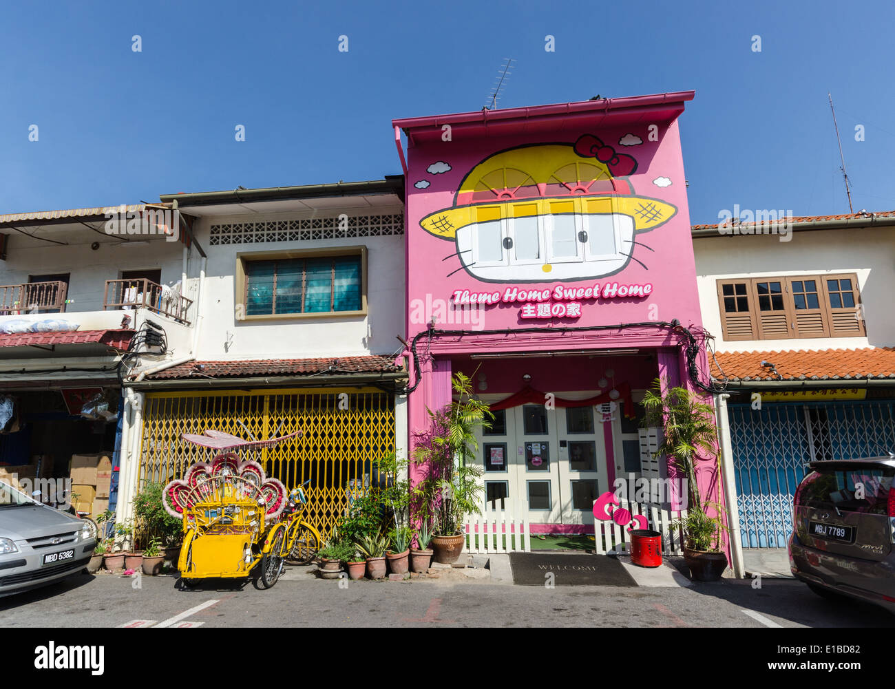 Thème Home Sweet Home Hotel dans la ville de Melaka en Malaisie Banque D'Images