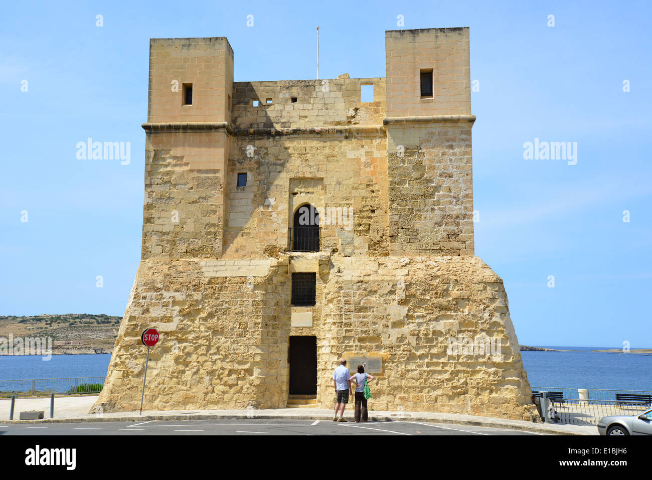 17e siècle de Saint Paul's Bay, Saint Paul's Bay (San Pawl il-baħar), District Nord, République de Malte Banque D'Images