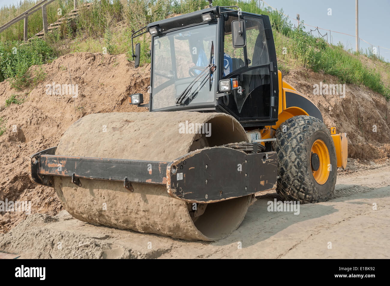 Rouleau de route Banque D'Images