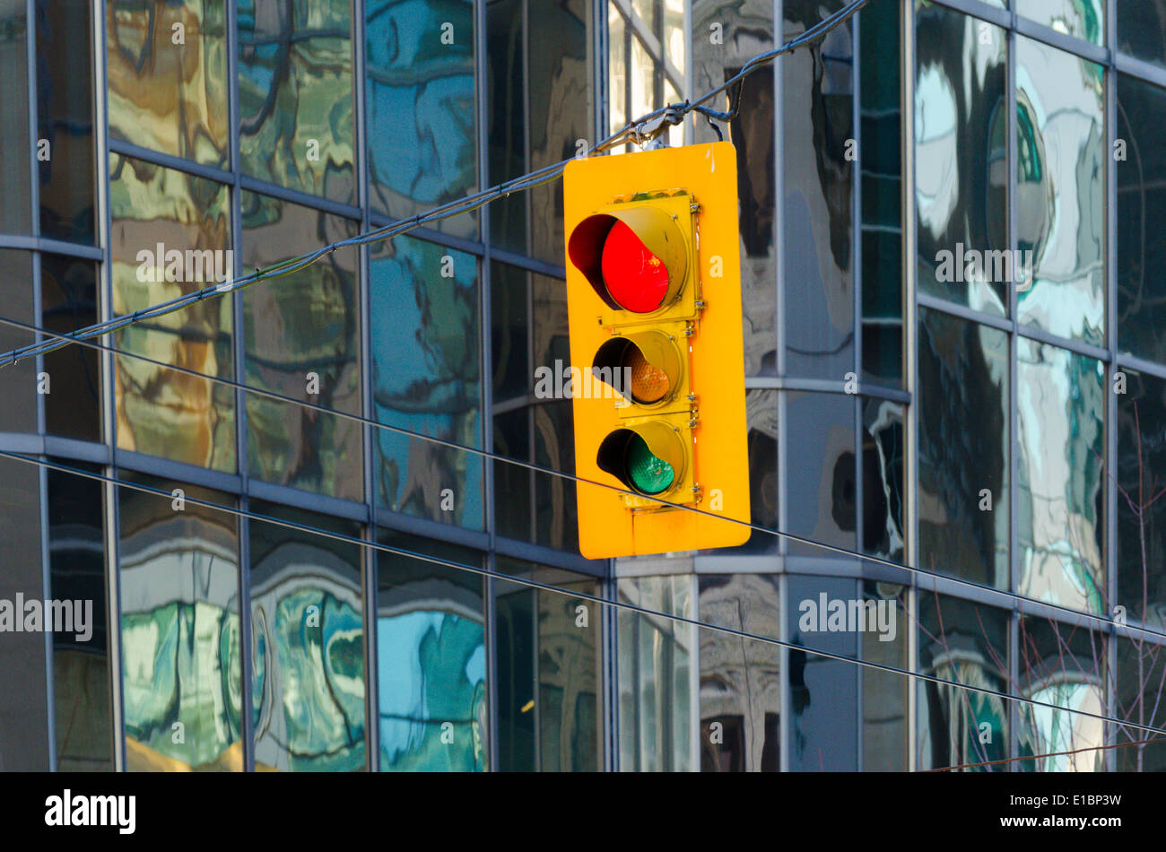 Le feu rouge, Banque D'Images