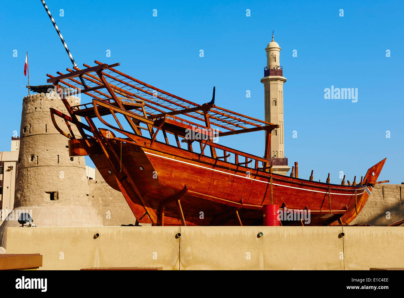 Emirats Arabes Unis, Dubai, quartier de Bur Dubaï, le musée de Dubaï dans le Fort Al Fahidi Banque D'Images