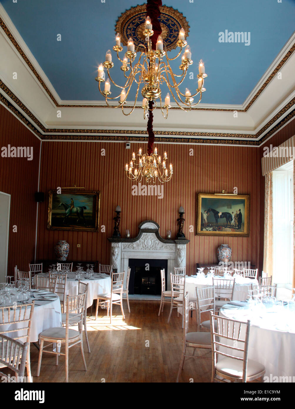 Virginia Park Lodge salle à manger, le comté de Cavan, Irlande Banque D'Images