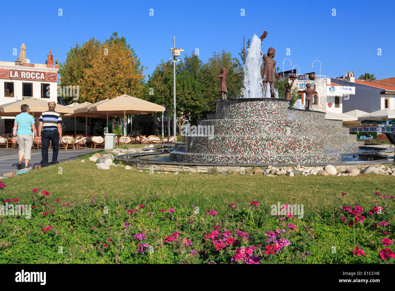 Fontaine dans la vieille ville, Marmaris, Turquie, Méditerranée Banque D'Images