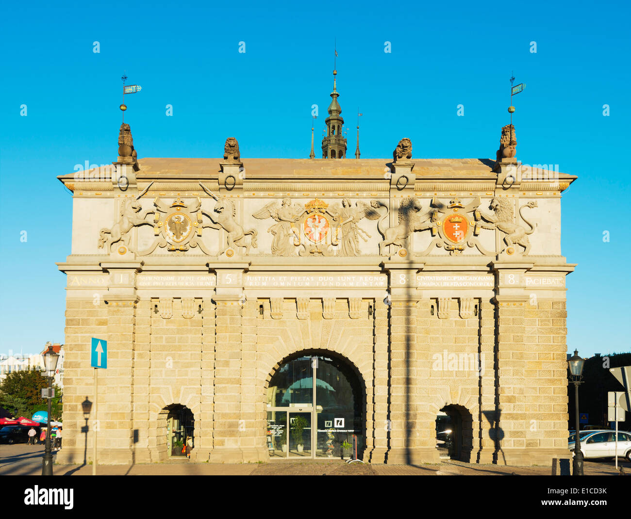 L'Europe, Pologne, Gdansk ; bureau d'information touristique Banque D'Images