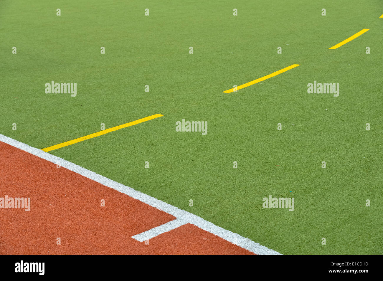 Lignes et à rayures softball vert Banque D'Images