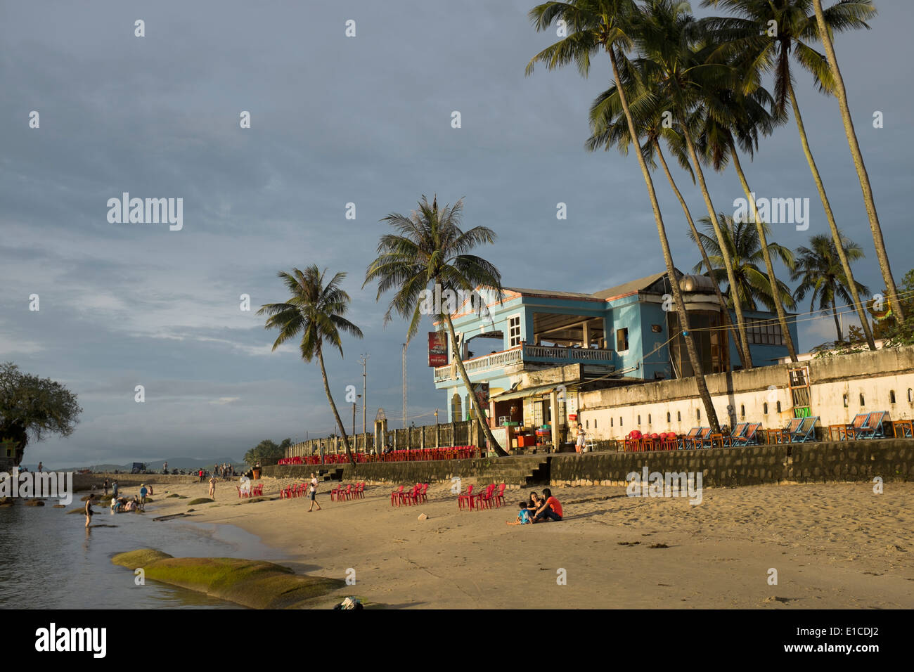 Plage à Marrakech sur l'île de Phu Quoc Banque D'Images