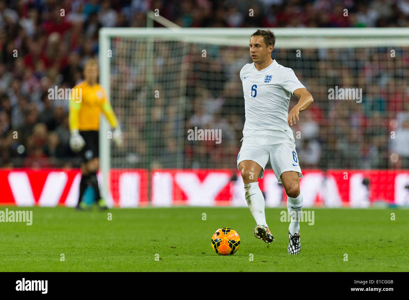 Wembley, Royaume-Uni. 30 mai, 2014. Phil JAGIELKA d'Angleterre en action lors de la match amical entre l'Angleterre et le Pérou au stade de Wembley. Credit : Action Plus Sport/Alamy Live News Banque D'Images