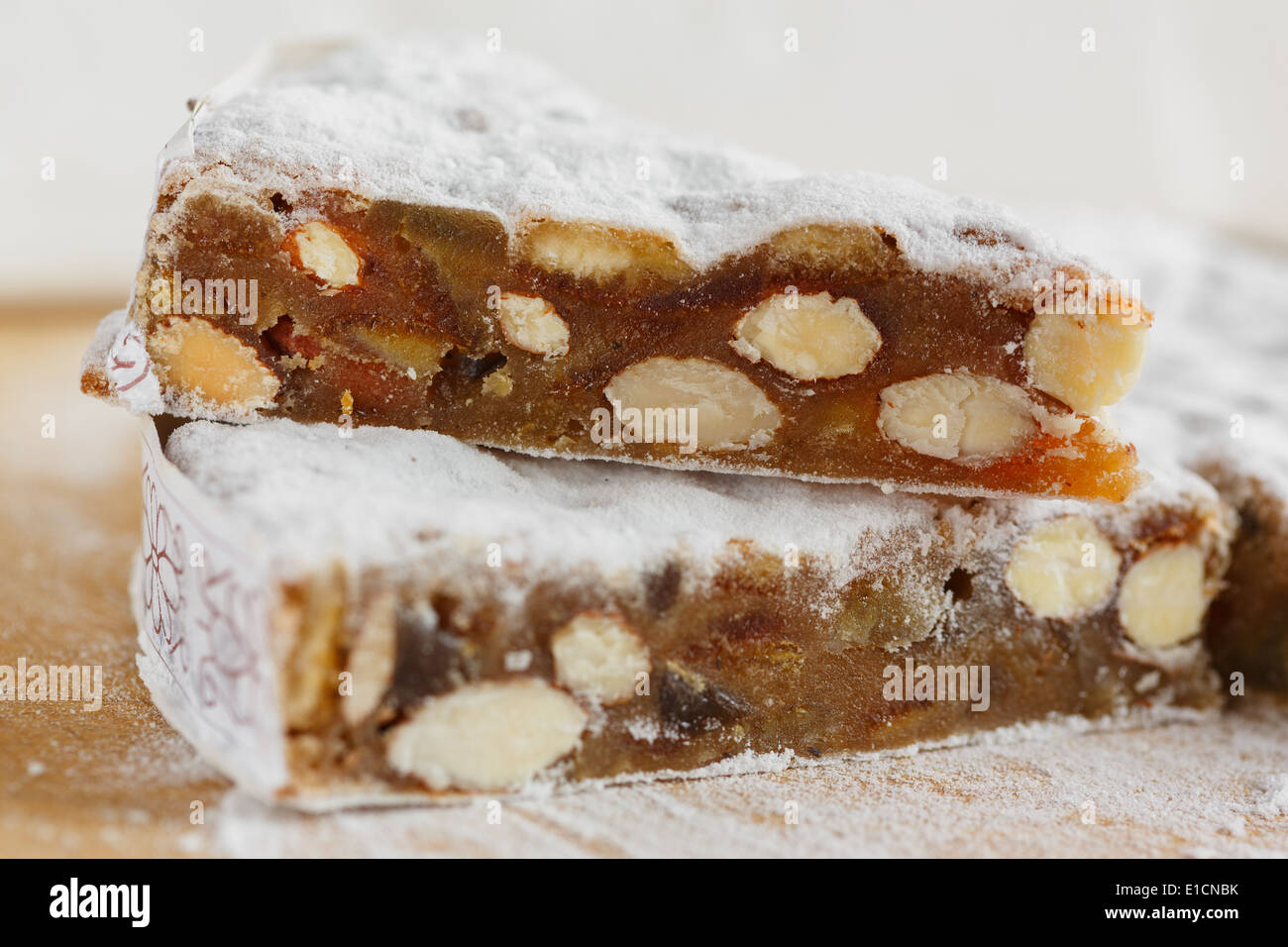 Panforte, le traditionnel gâteau de Sienne, Italie Banque D'Images