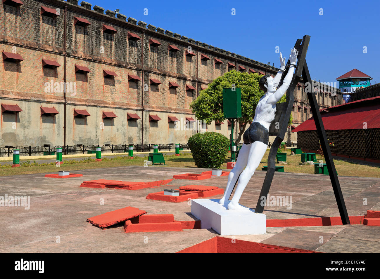Musée prison cellulaire, Port Blair, Andaman Islands, l'Inde, l'Asie Banque D'Images