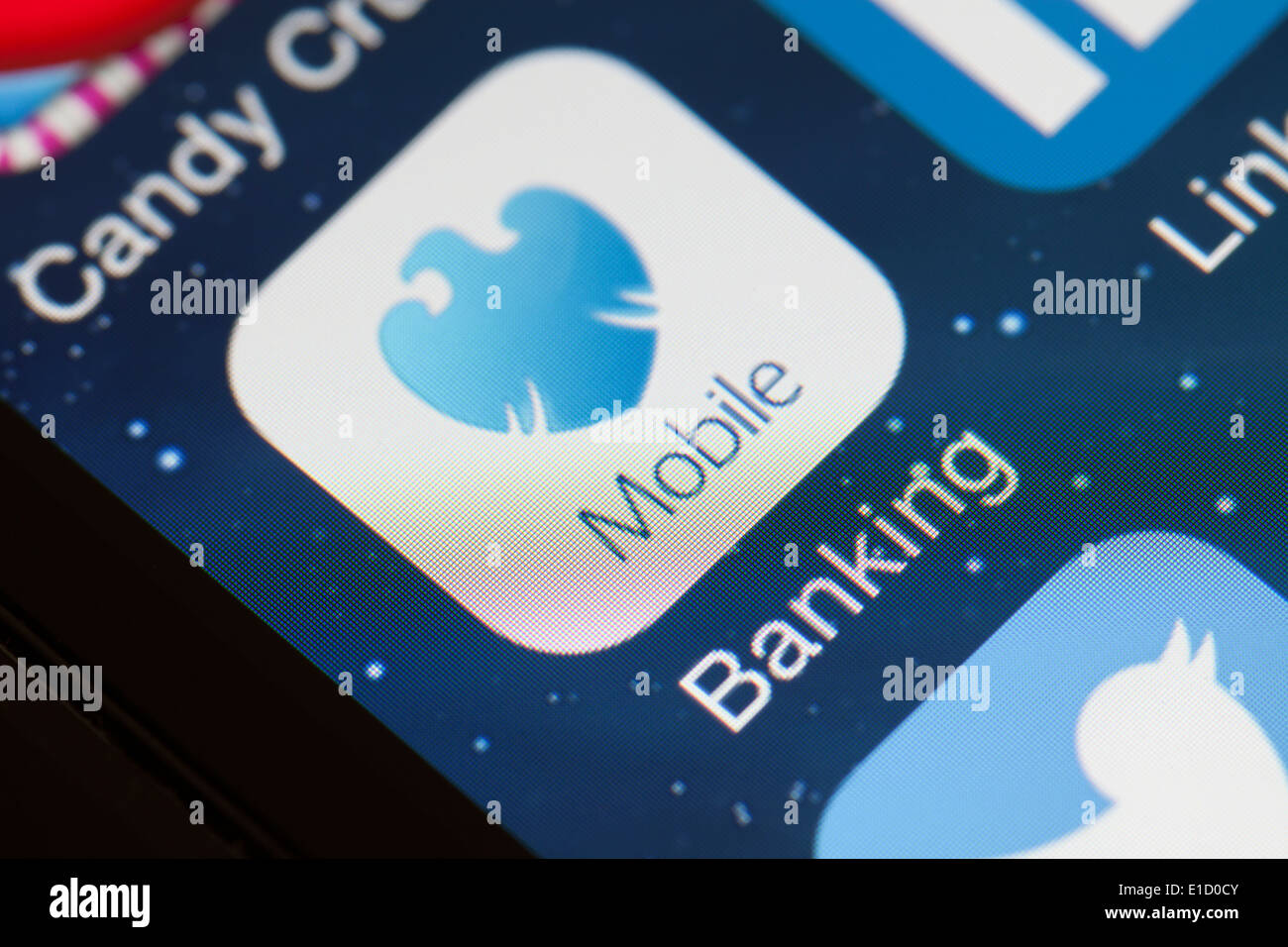 Icône de l'application de la Barclays sur téléphone mobile. Banque D'Images