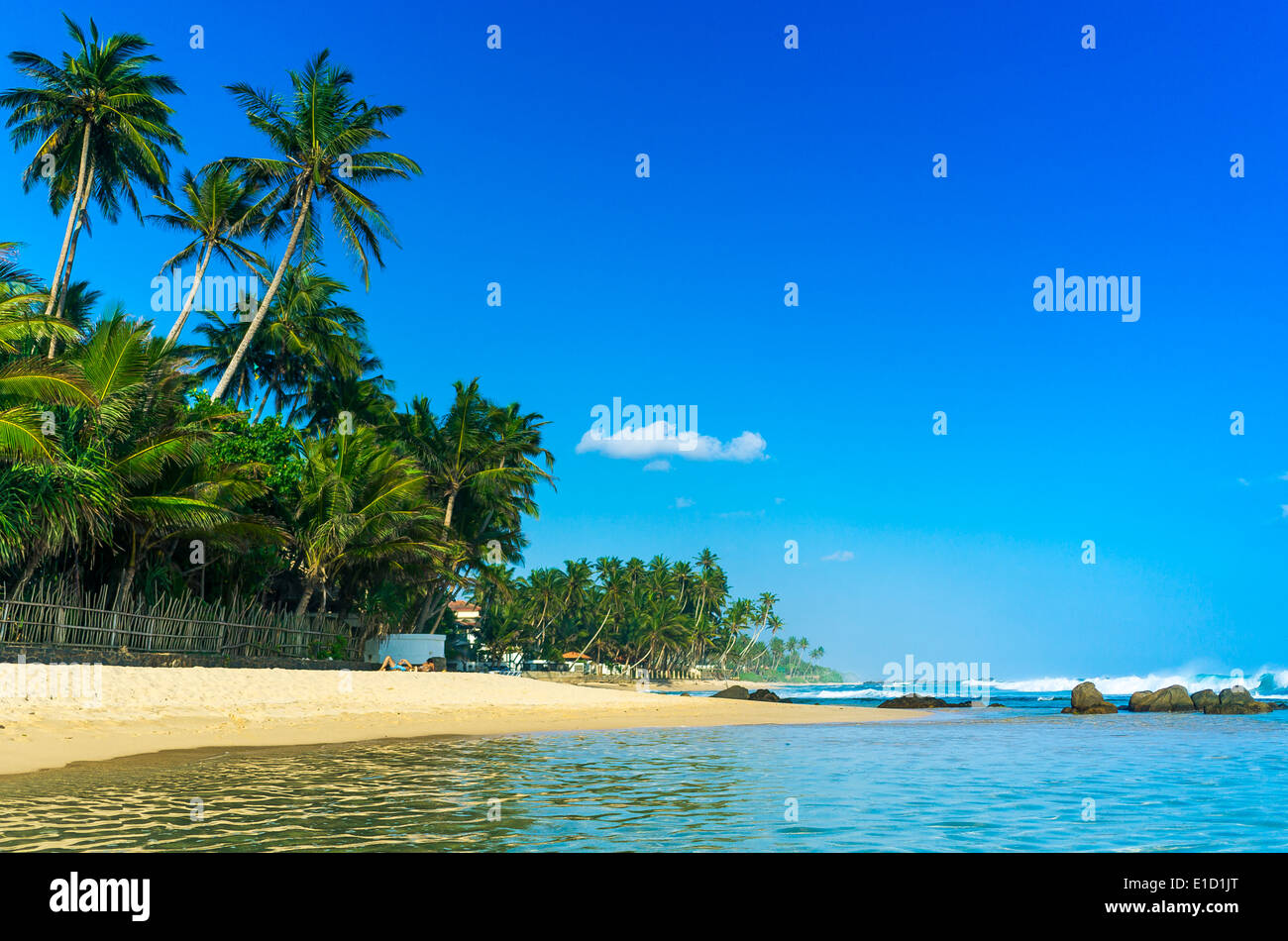 Plage tropicale au Sri Lanka Banque D'Images