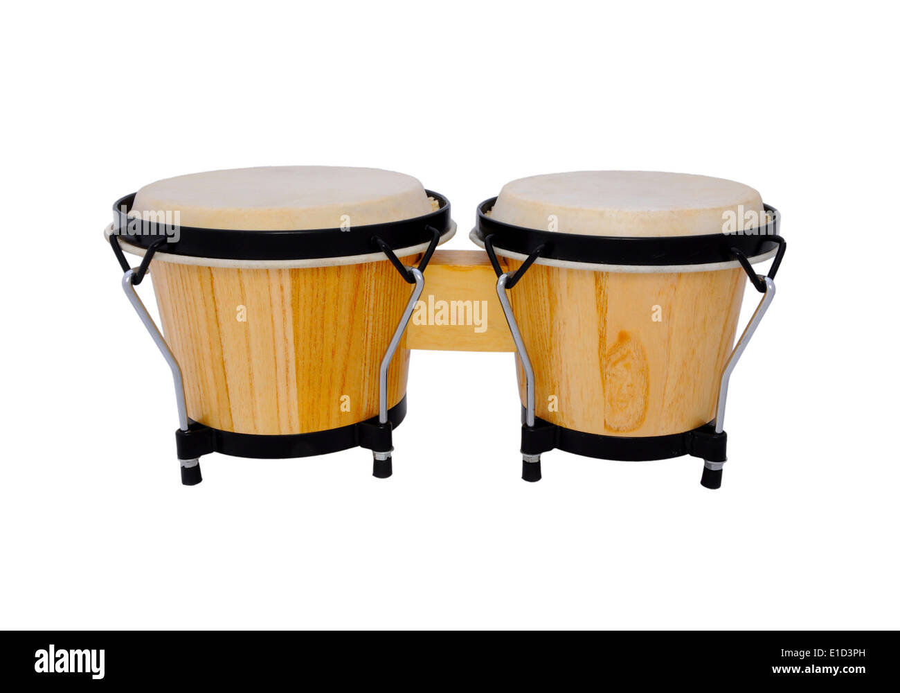 Bongo drums - isolated on white Banque D'Images