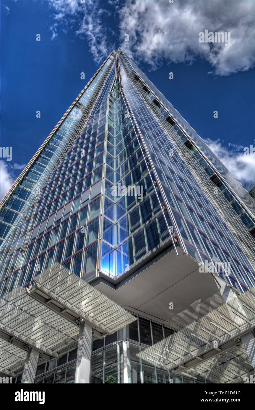 Image HDR du fragment, également appelé le tesson de verre, le Shard London Bridge et London Bridge Tower anciennement Banque D'Images