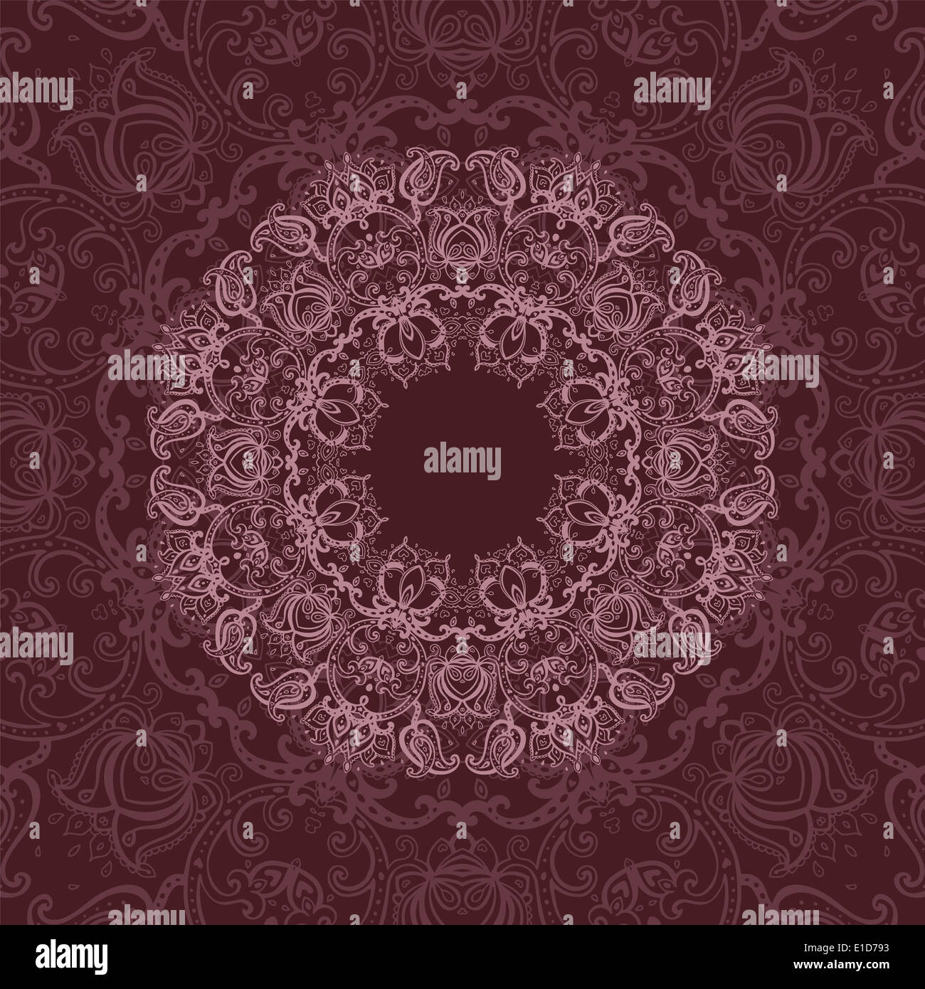 Mandala. Indian motif décoratif. Banque D'Images