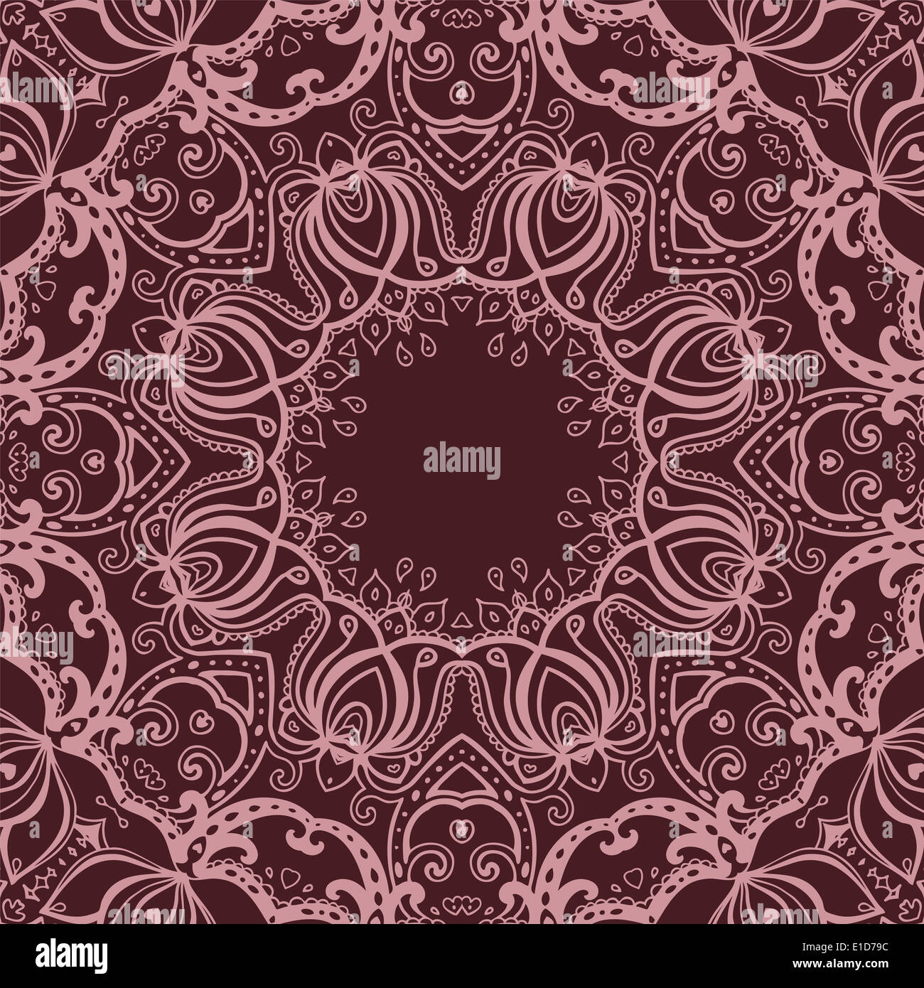 Mandala. Indian motif décoratif. Banque D'Images