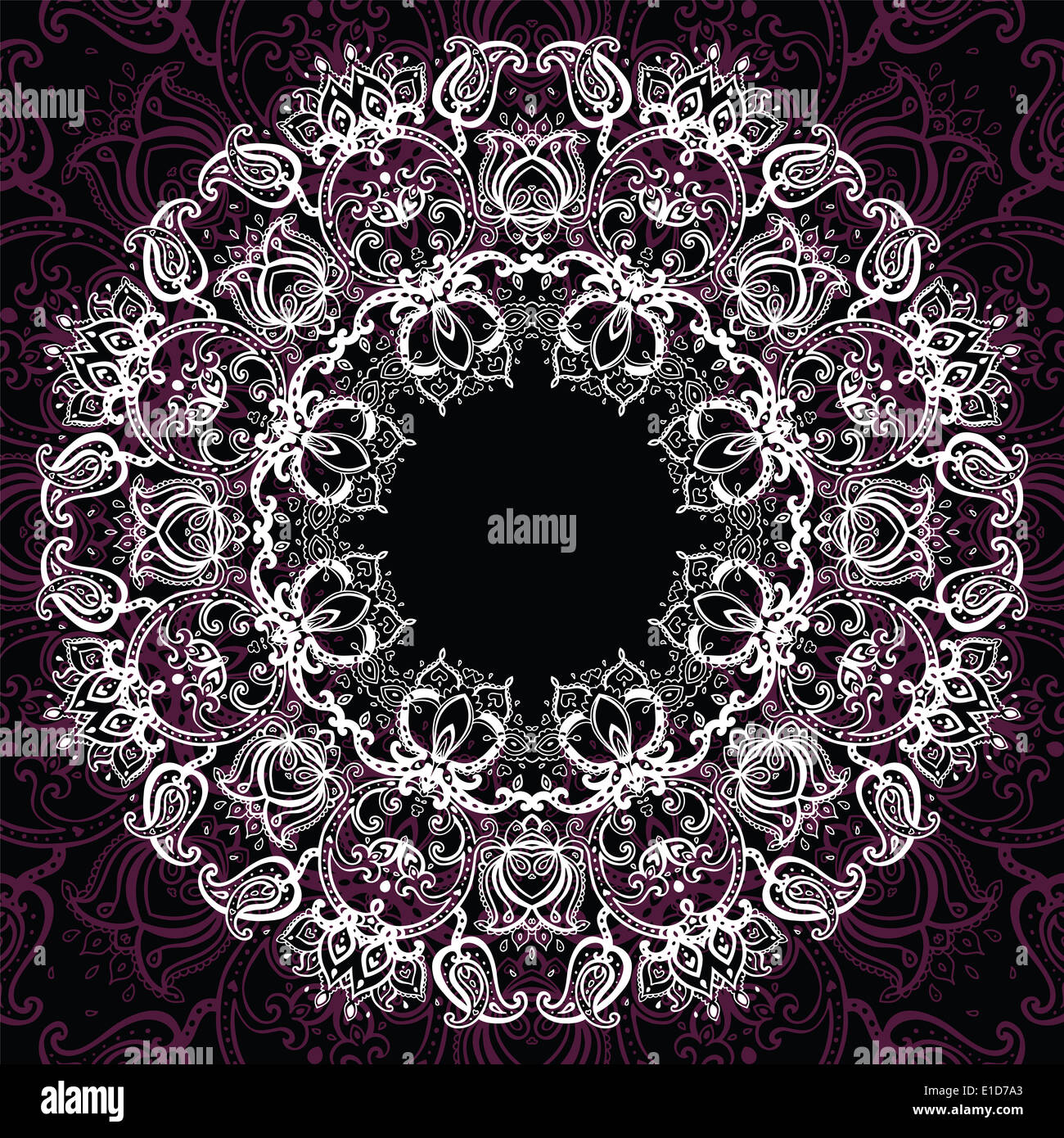 Mandala. Indian motif décoratif. Banque D'Images