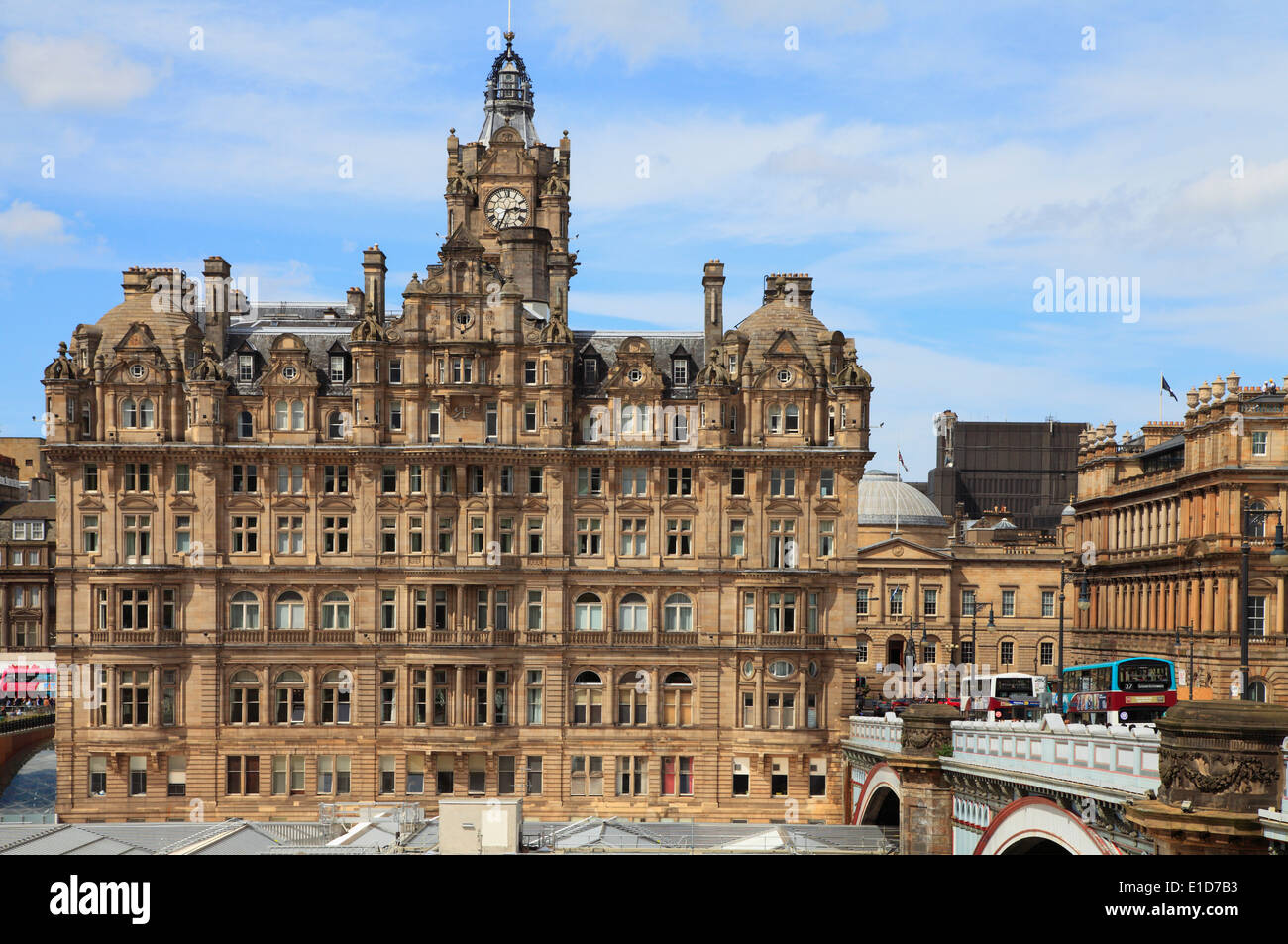 Royaume-uni, Ecosse, Edimbourg, Balmoral Hotel, Banque D'Images