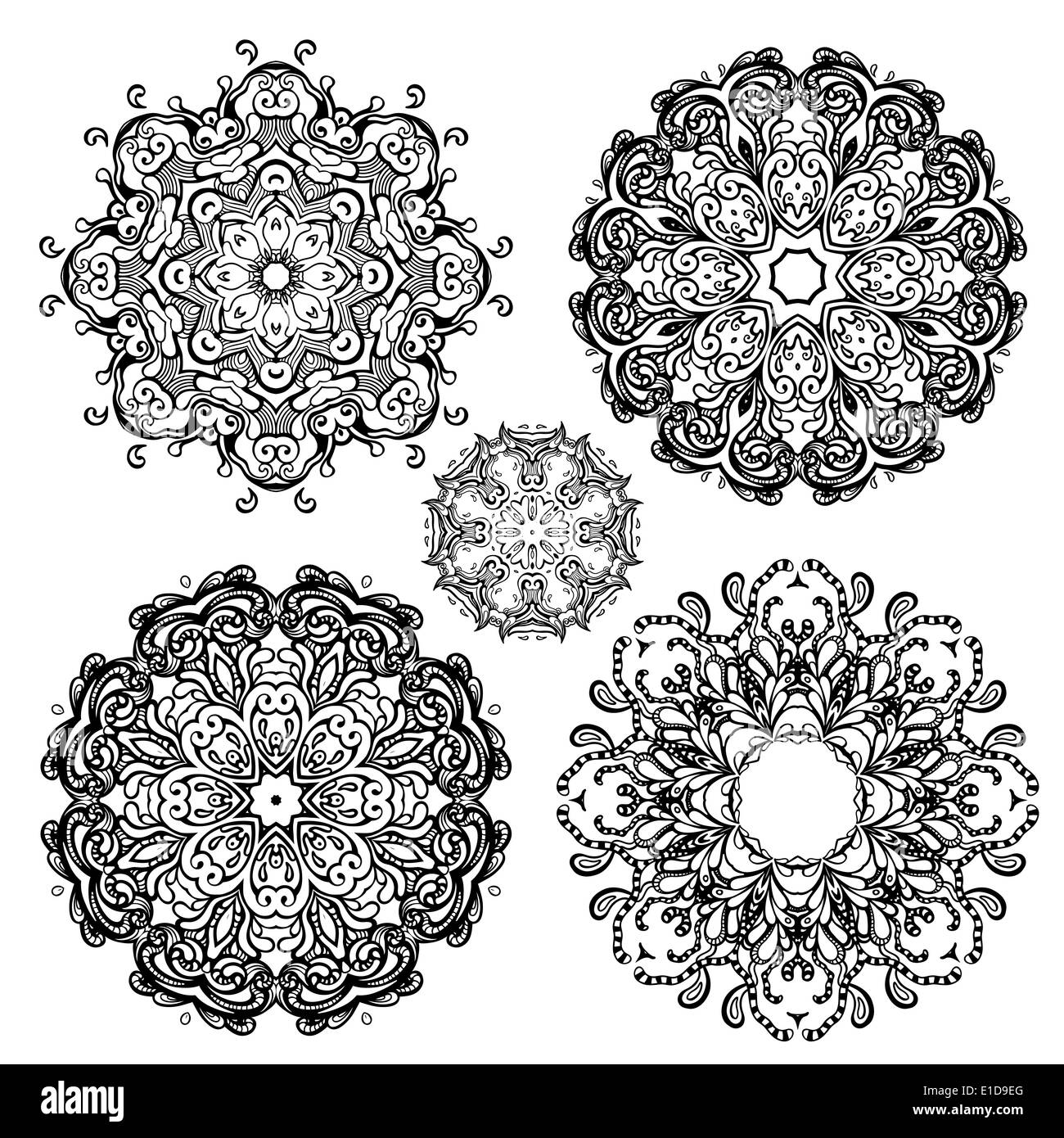 Jeu de Mandala. Banque D'Images