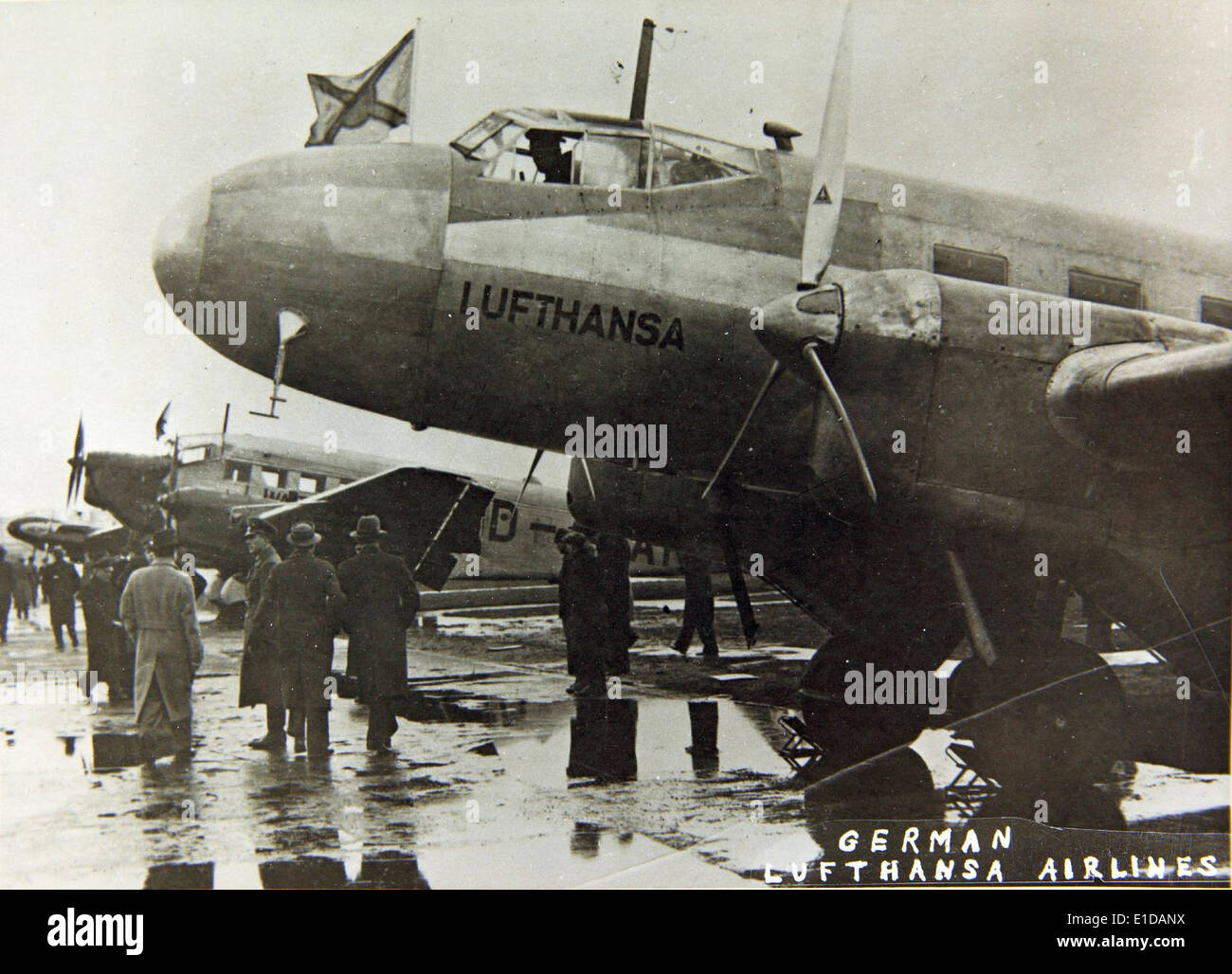Junkers Ju.52, en arrière-plan Banque D'Images